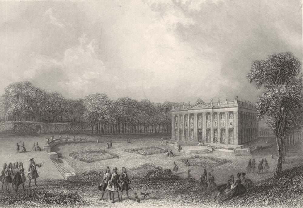 VERSAILLES. The Petit Trianon 1839 old antique vintage print picture